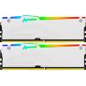 Модуль памяти для компьютера DDR5 64GB (2x32GB) 6400 MHz Beast White RGB EXPO Kingston Fury (ex.HyperX) (KF564C32BWEAK2-64)