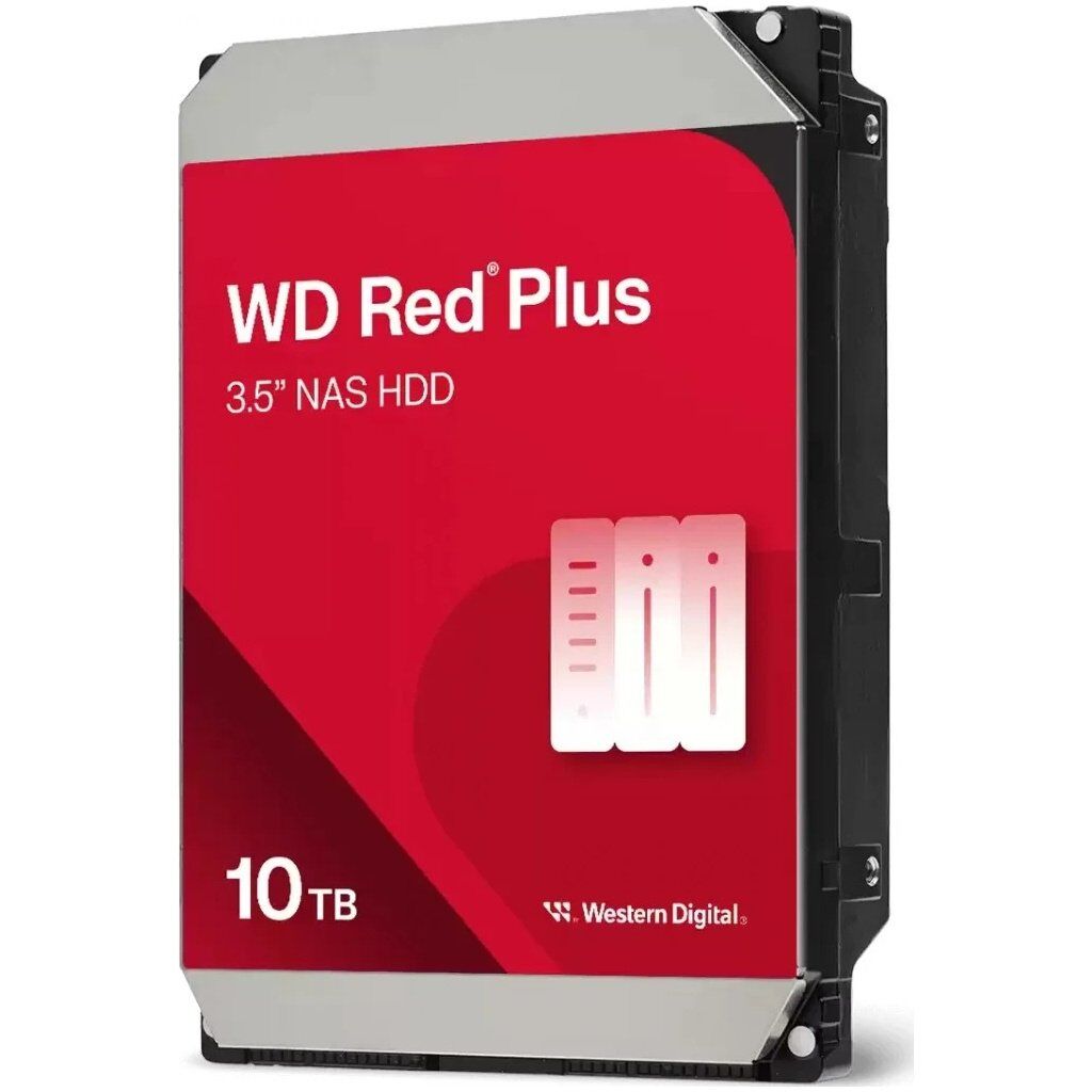 Жесткий диск 3.5" 10TB Red Plus WD (WD100EFGX)