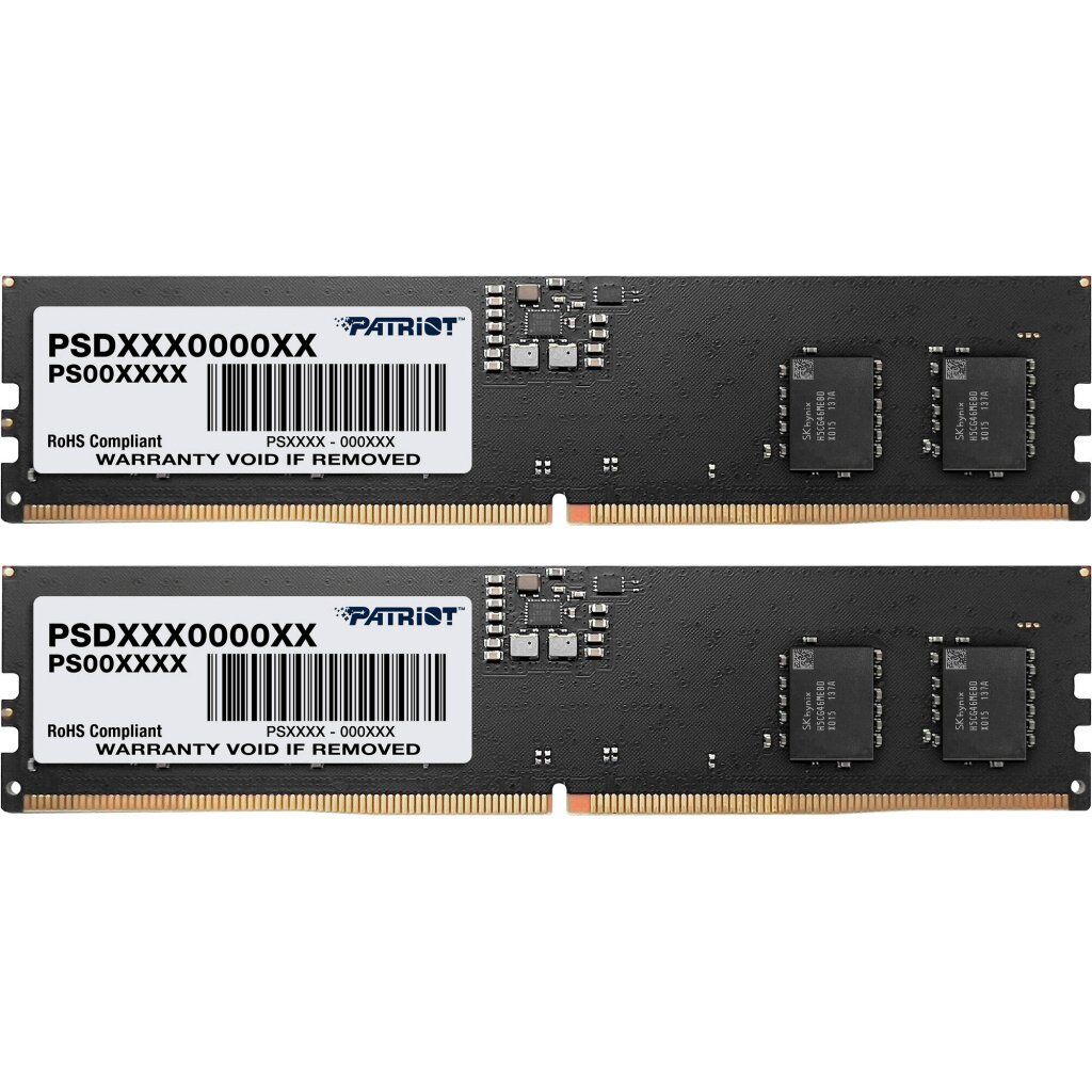 Модуль памяти для компьютера DDR5 16GB (2x8GB) 4800 MHz Signature Line Patriot (PSD516G4800K)