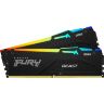 Модуль памяти для компьютера DDR5 32GB (2x16GB) 6000 MHz Beast RGB Kingston Fury (ex.HyperX) (KF560C36BBE2AK2-32)