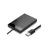 Карман внешний Ugreen USB 3.0 to SATA 3.0 2.5" HDD/SSD enclosure 6TB UASP black (30847)