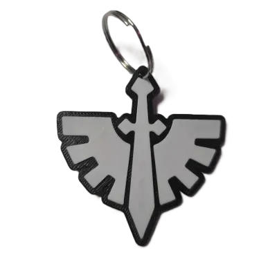 Брелок WarHammer Dark Angels Keychain ABS пластик Вархаммер Темні Ангели 6 см.