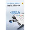 Считыватель флеш-карт Essager USB-C + USB-A to Micro SD black (EDKTF-QW0G-P)