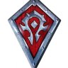 Табличка металлическая Blizzard World of Warcraft Horde Shield Варкрафт Орда 35x25 см